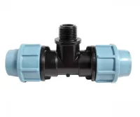 Тройник компрессионный Unidelta 32 х ¾" х 32 с наружной резьбой