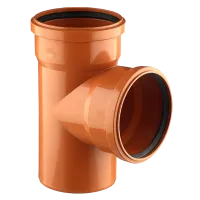 Тройник VALFEX 87.5⁰ градусов 110-110 для наружной канализации
