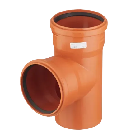 Тройник VALFEX 87.5⁰ градусов 110-110 для наружной канализации